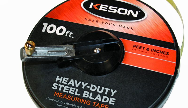 921728-5 Keson Tape Measure: 25 ft. Blade L, 1 in Blade W, in/ft/mm,  Closed, Steel