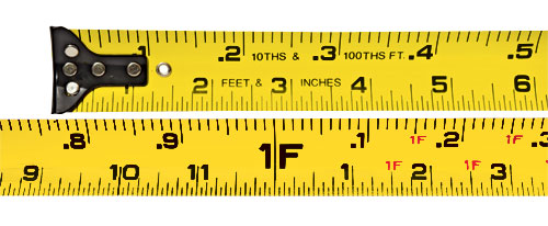 Keson - Tape Measure: 16' Long, 1″ Width, Yellow Blade - 33838012 - MSC  Industrial Supply
